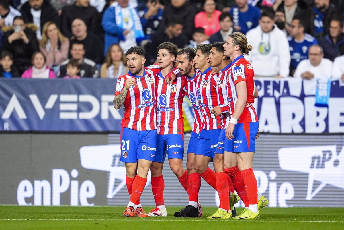 El Atlético de Madrid avanza a los octavos de final de la Copa desde La Rosaleda