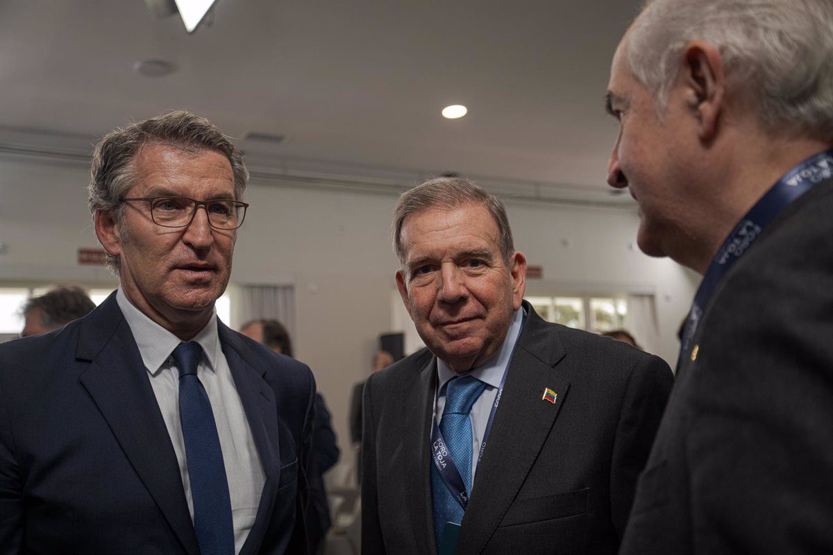 Feijóo Apoya a Edmundo González en la Manifestación de Madrid por la Presidencia de Venezuela
