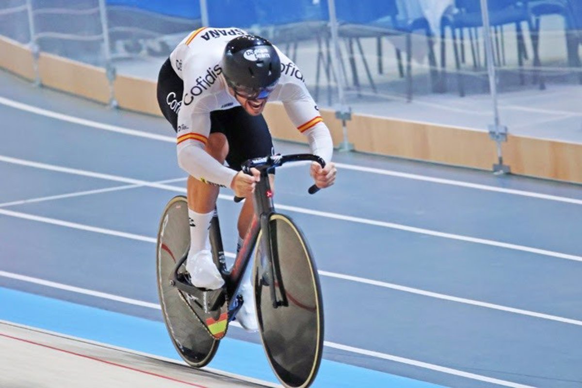 Ekain Jiménez, noveno en el contrarreloj de un kilómetro del Campeonato Europeo de Ciclismo en Pista