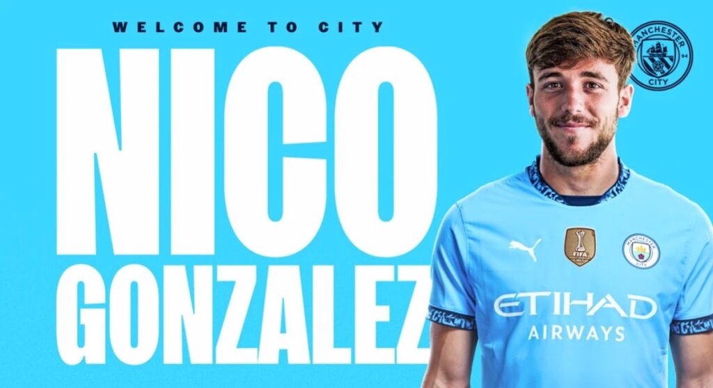 Nico González refuerza el centro del Manchester City