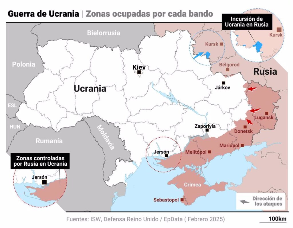 Zonas Controladas por Rusia en Ucrania: Mapa y Actualización 2023