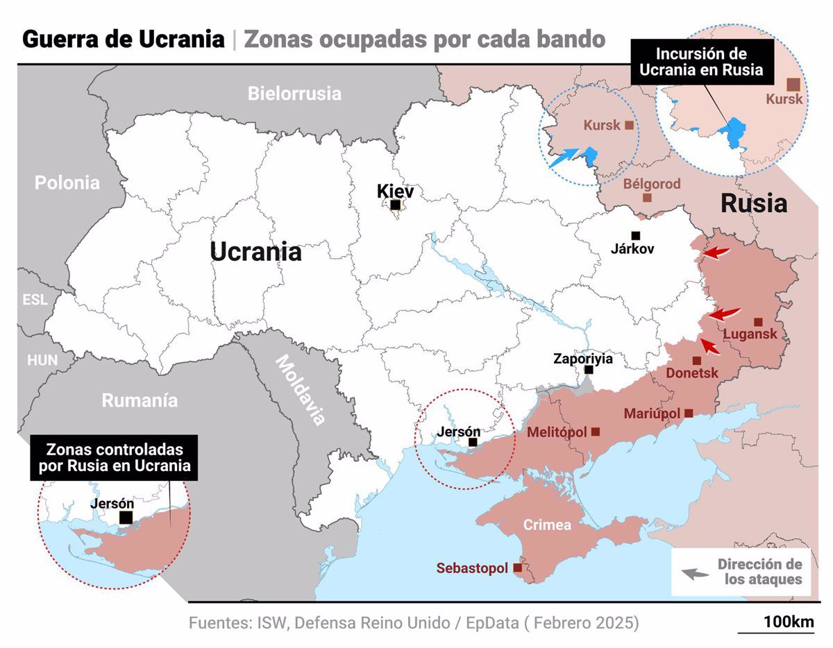Zonas Controladas por Rusia en Ucrania: Mapa y Actualización 2023