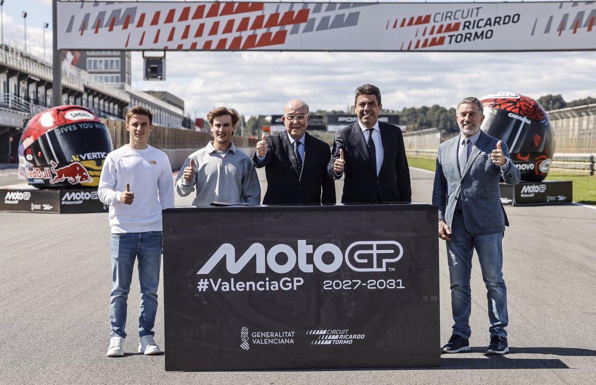 Cheste acogerá el Gran Premio de MotoGP de forma fija entre 2027 y 2031.