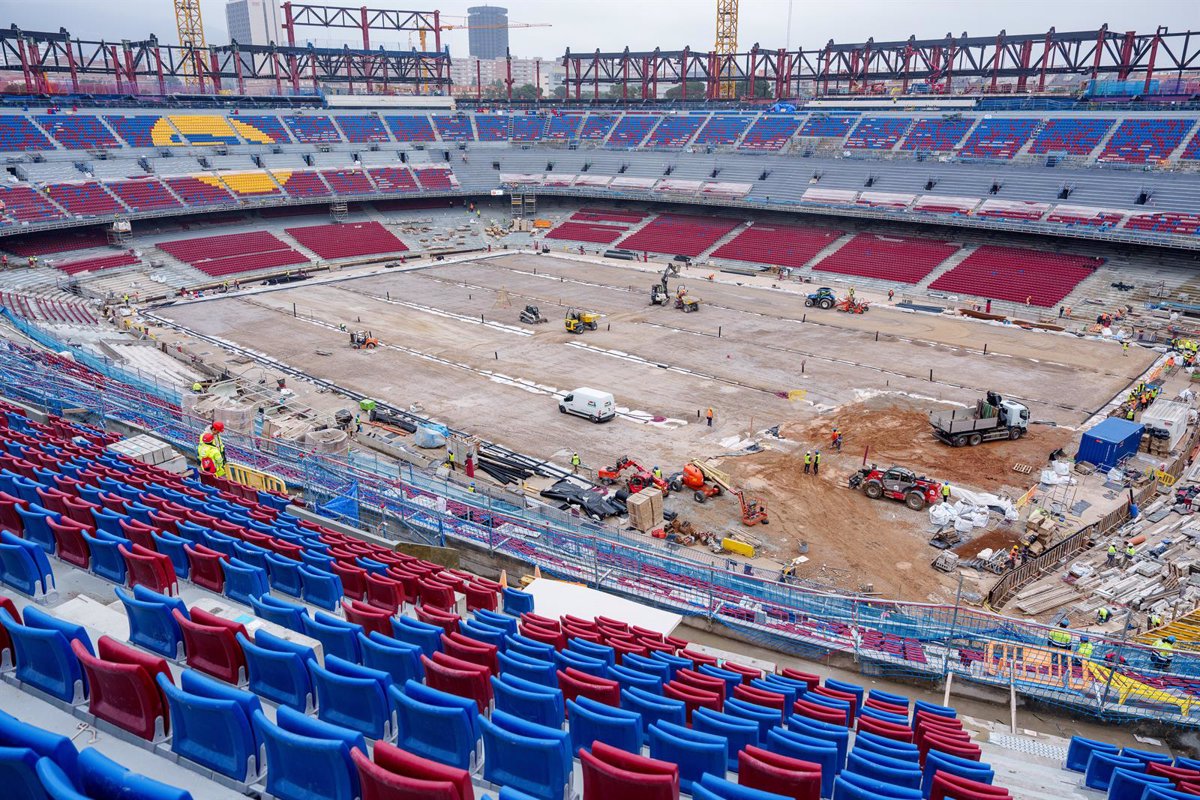 El Spotify Camp Nou cuenta ya con 39,000 asientos y la estructura de los anillos VIP.
