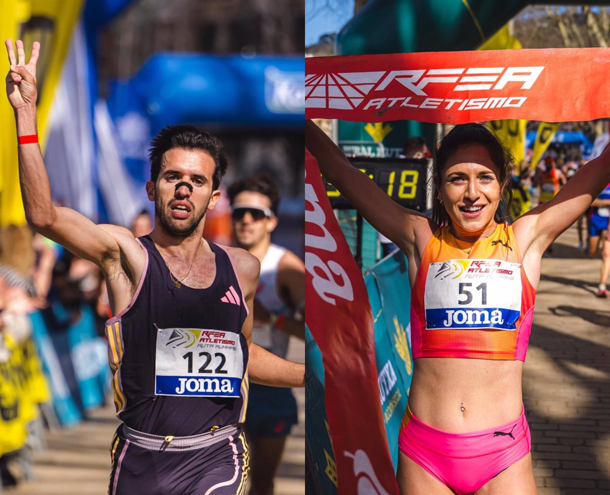 Jesús Ramos y Carla Gallardo, campeones de España en la distancia de 10 kilómetros