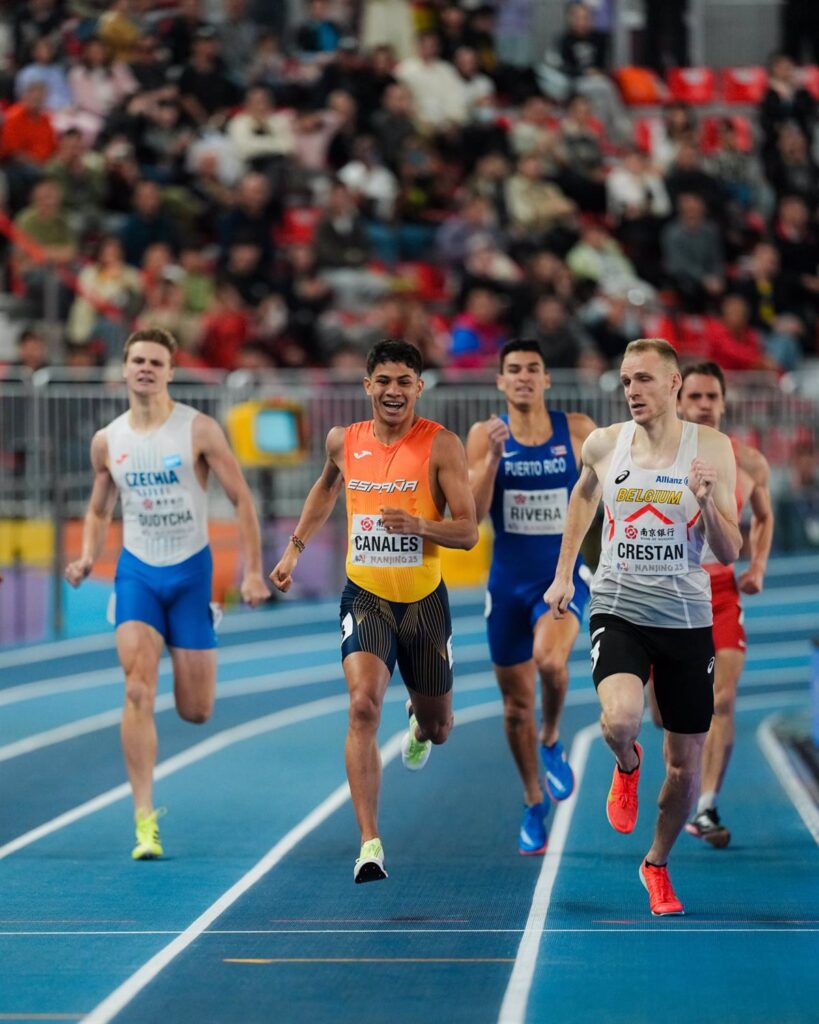 Josué Canales avanza a la final de los 800 metros en el Mundial de pista cubierta