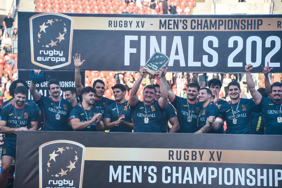 La selección masculina de rugby de España, subcampeona de Europa