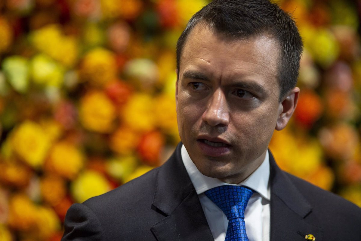 Noboa: Ecuador 'encantaría contar' con tropas estadounidenses para combatir pandillas