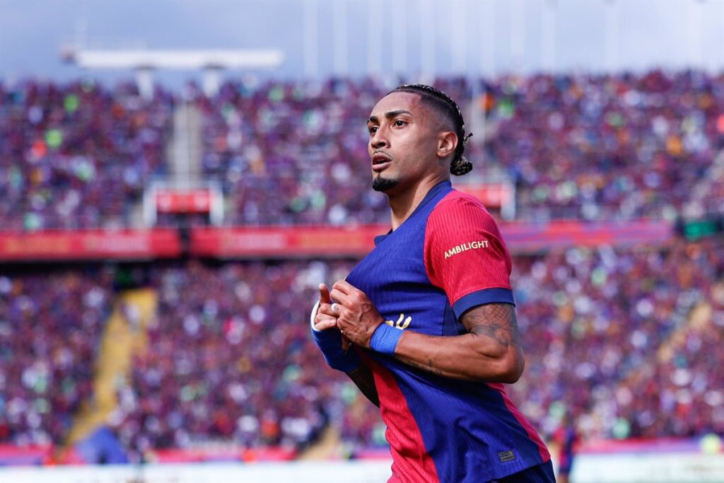 Raphinha Extends Contract with FC Barcelona Until 2028