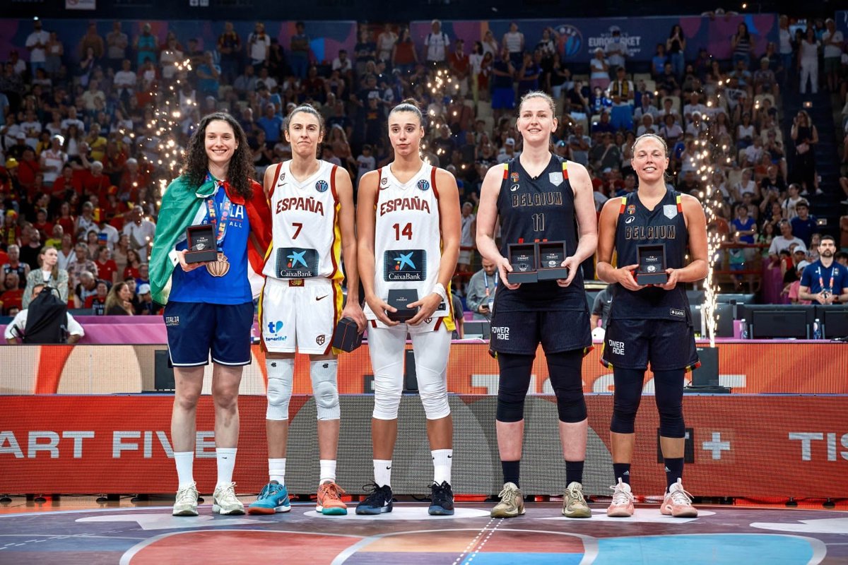 Carrera, Torrens y Ortiz galardonadas en el Eurobasket