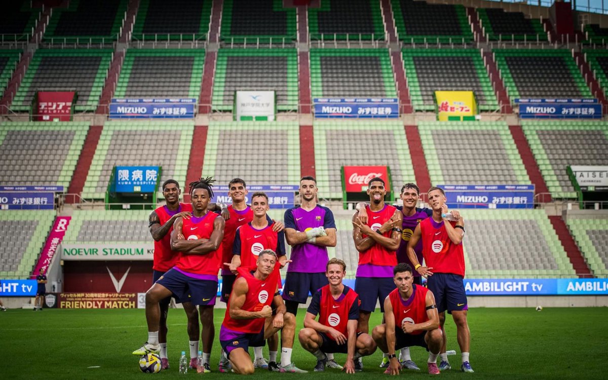 El Barça inicia su enfrentamiento ante el Vissel Kobe con la motivación de Rashford
