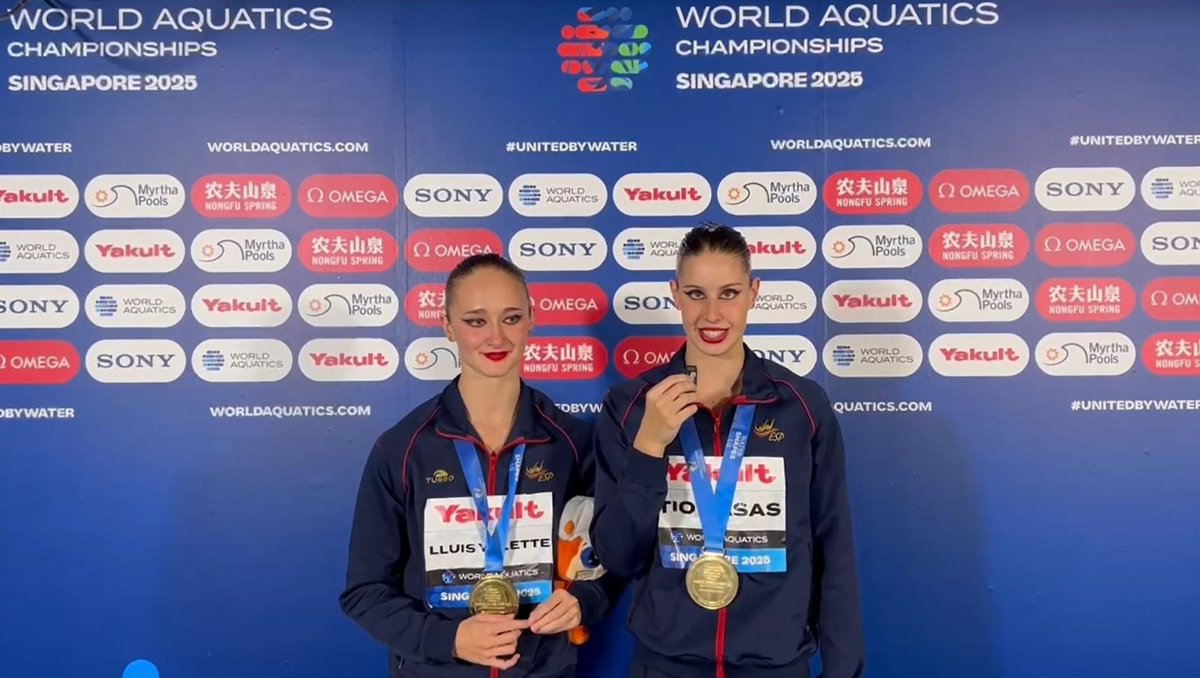 La natación artística y el waterpolo colocan a España en su mejor Mundial.