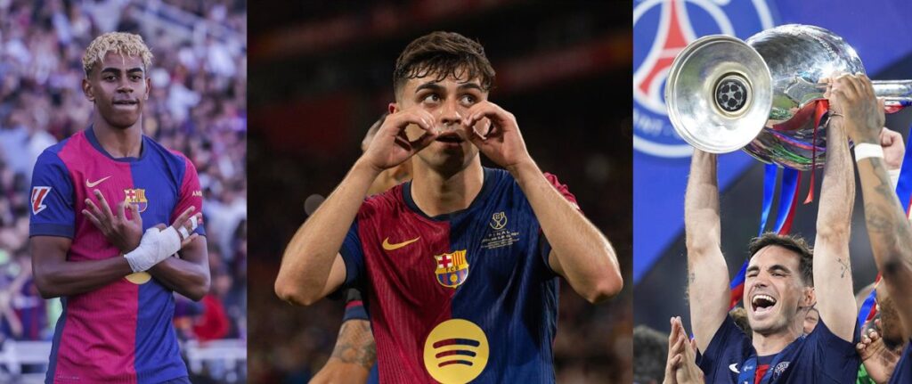 Lamine Yamal, Pedri y Fabián Ruiz compiten por el Balón de Oro