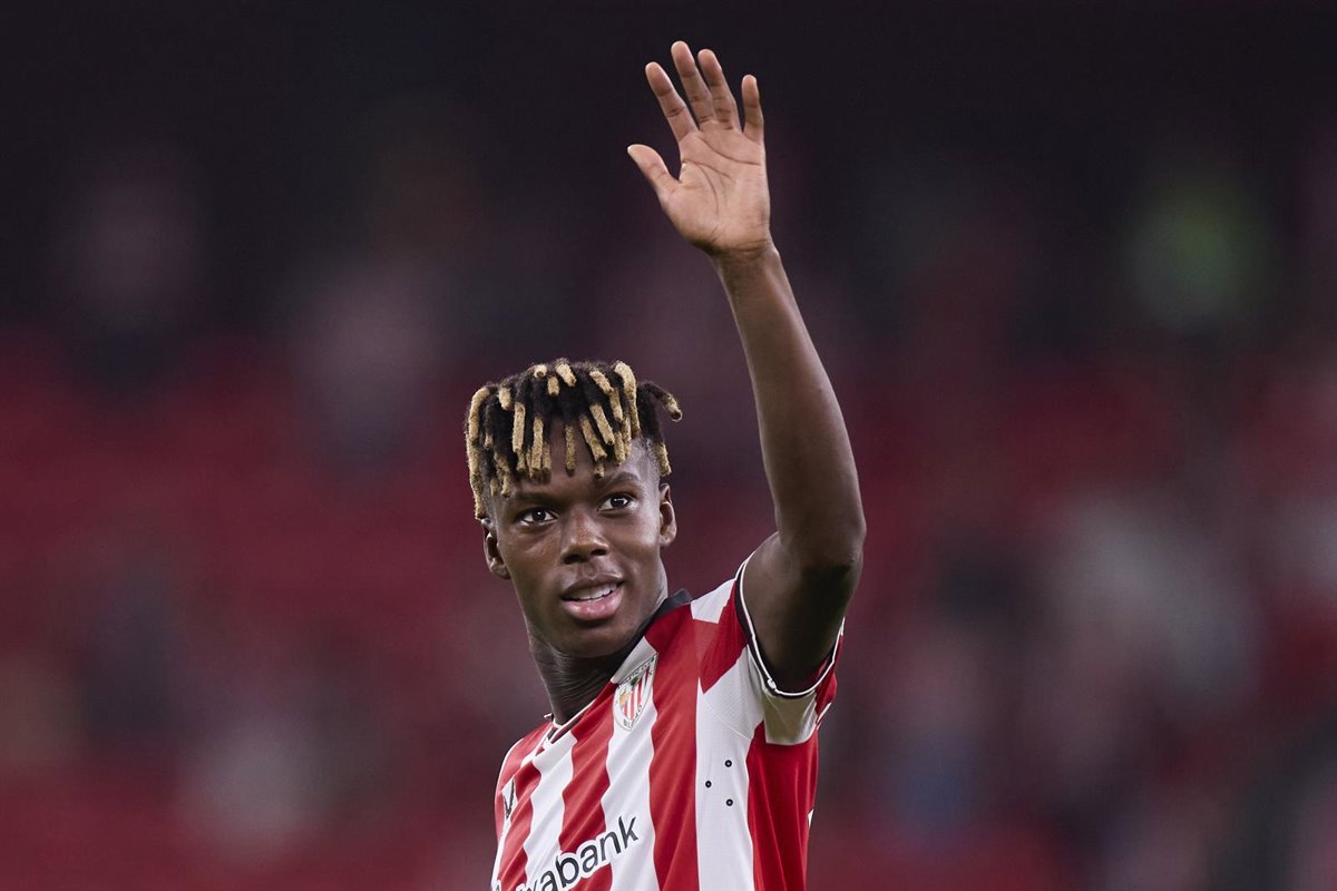 Nico Williams se hace notar en San Mamés tras un verano tumultuoso.