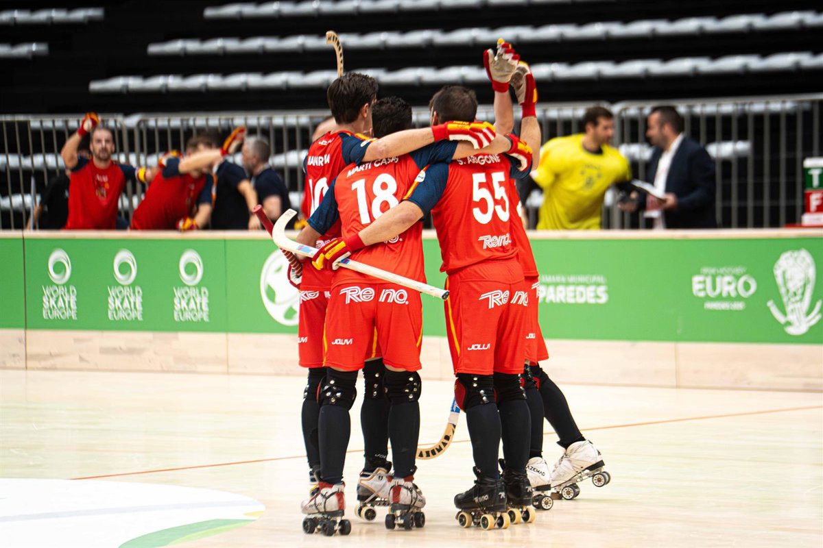 España supera a Italia y logra su segunda victoria en el Europeo de Hockey Patines.