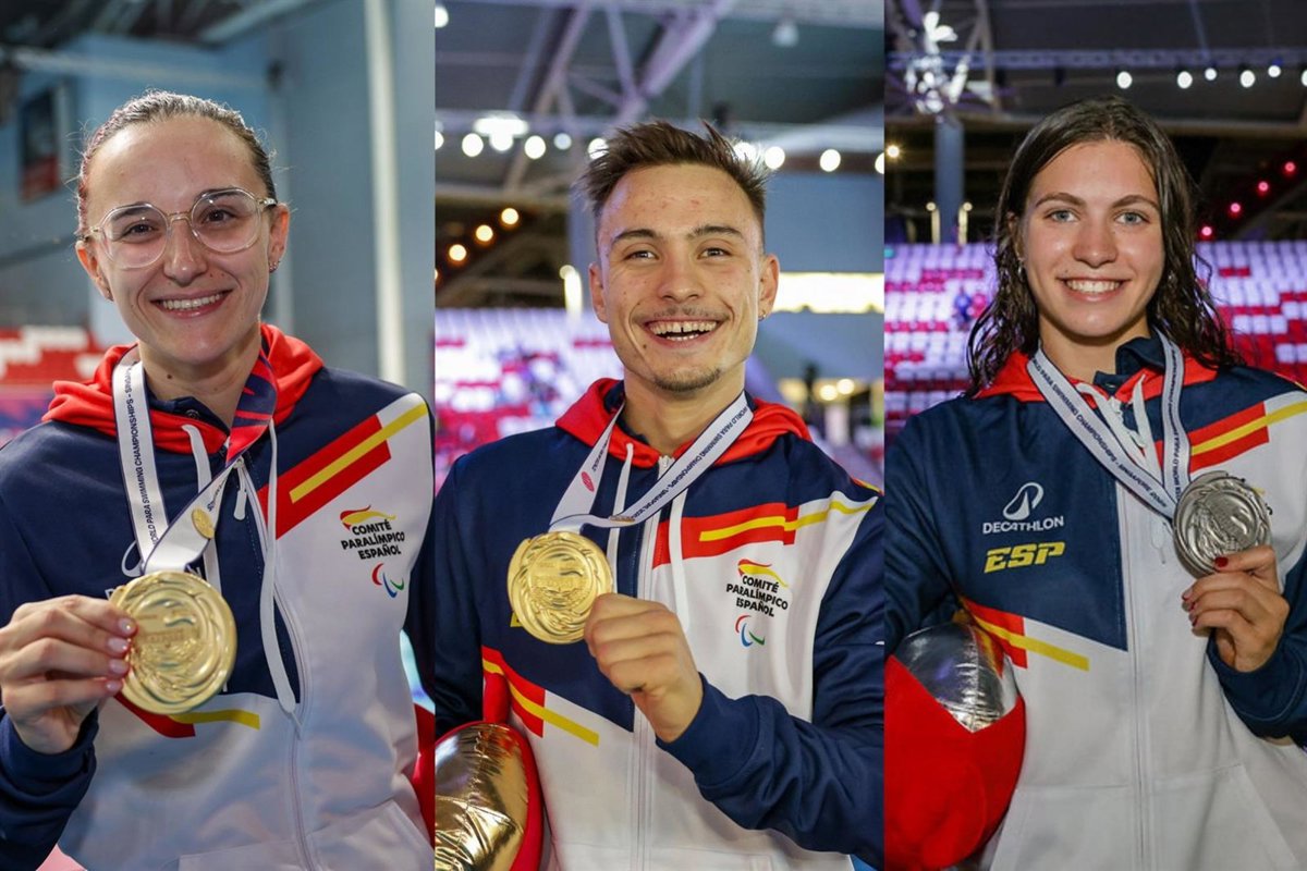 Íñigo Llopis y María Delgado logran las primeras medallas de oro en el Mundial de Natación Paralímpica