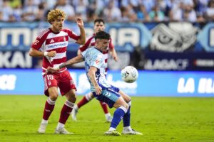 Málaga y Sporting de Gijón caen en la parte alta de la clasificación
